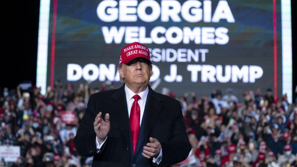 Donald Trump en Georgia, 2020. Foto: Evan Vucci/AP.