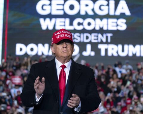 Donald Trump en Georgia, 2020. Foto: Evan Vucci/AP.