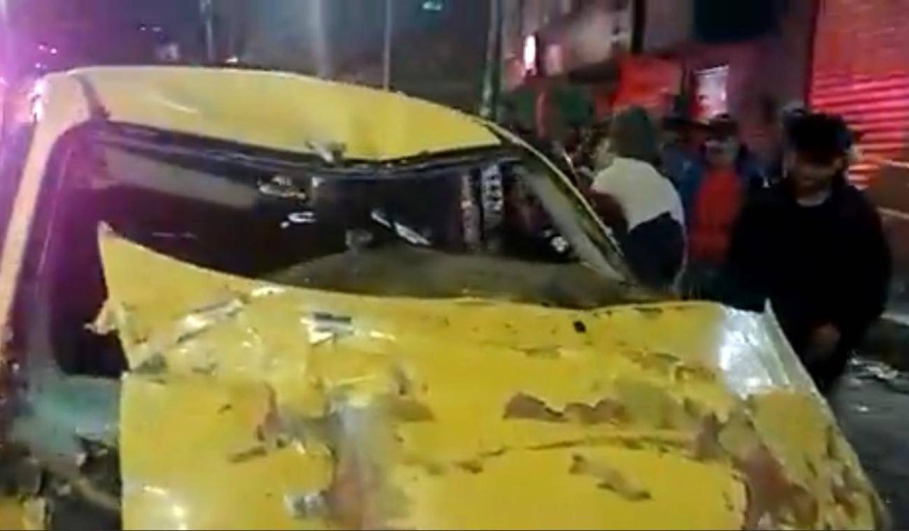 Taxi accident without brakes left at least eight injured in the south of Bogotá