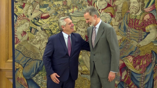 The President met with the King of Spain at the Palacio de la Zarzuela