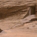 The Rover Curiosity captures what appears to be a "door" on Mars