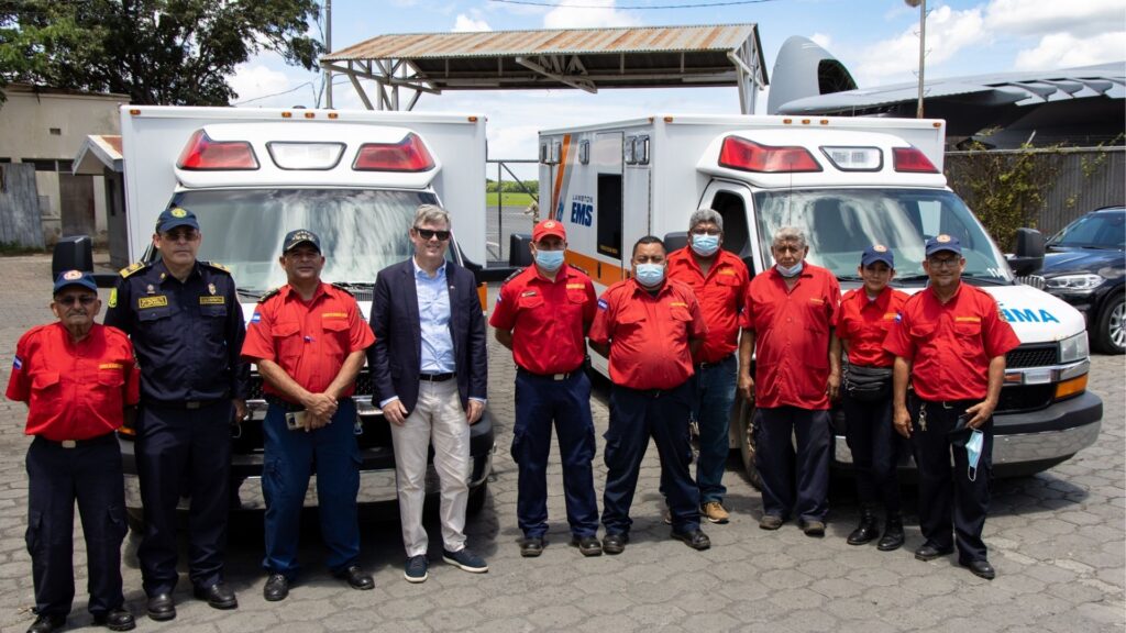 The United States delivers a donation valued at more than 50 thousand dollars to the Meritorious Fire Department of Nicaragua