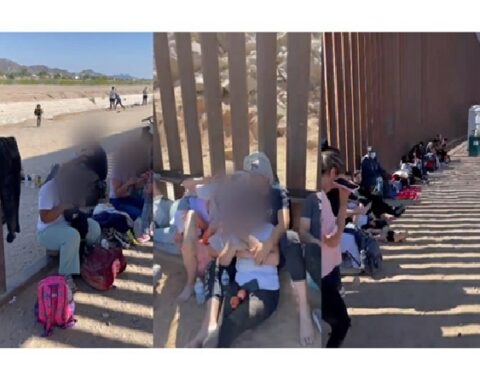 The drama of Colombians trying to cross the border into the United States, the area known as 'El Hueco'