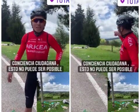 The garbage dump that Nairo Quintana found on the road while training in Boyacá