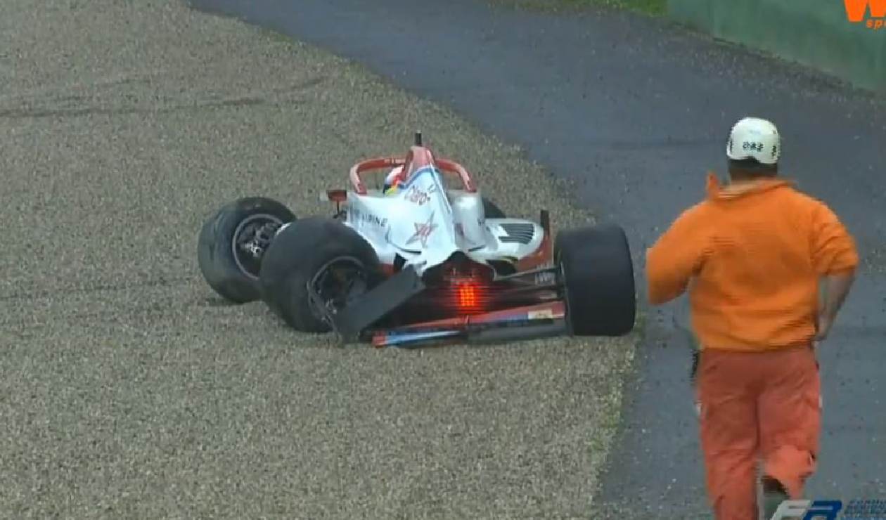The great scare that Sebastián Montoya took, after a strong accident in the European formula