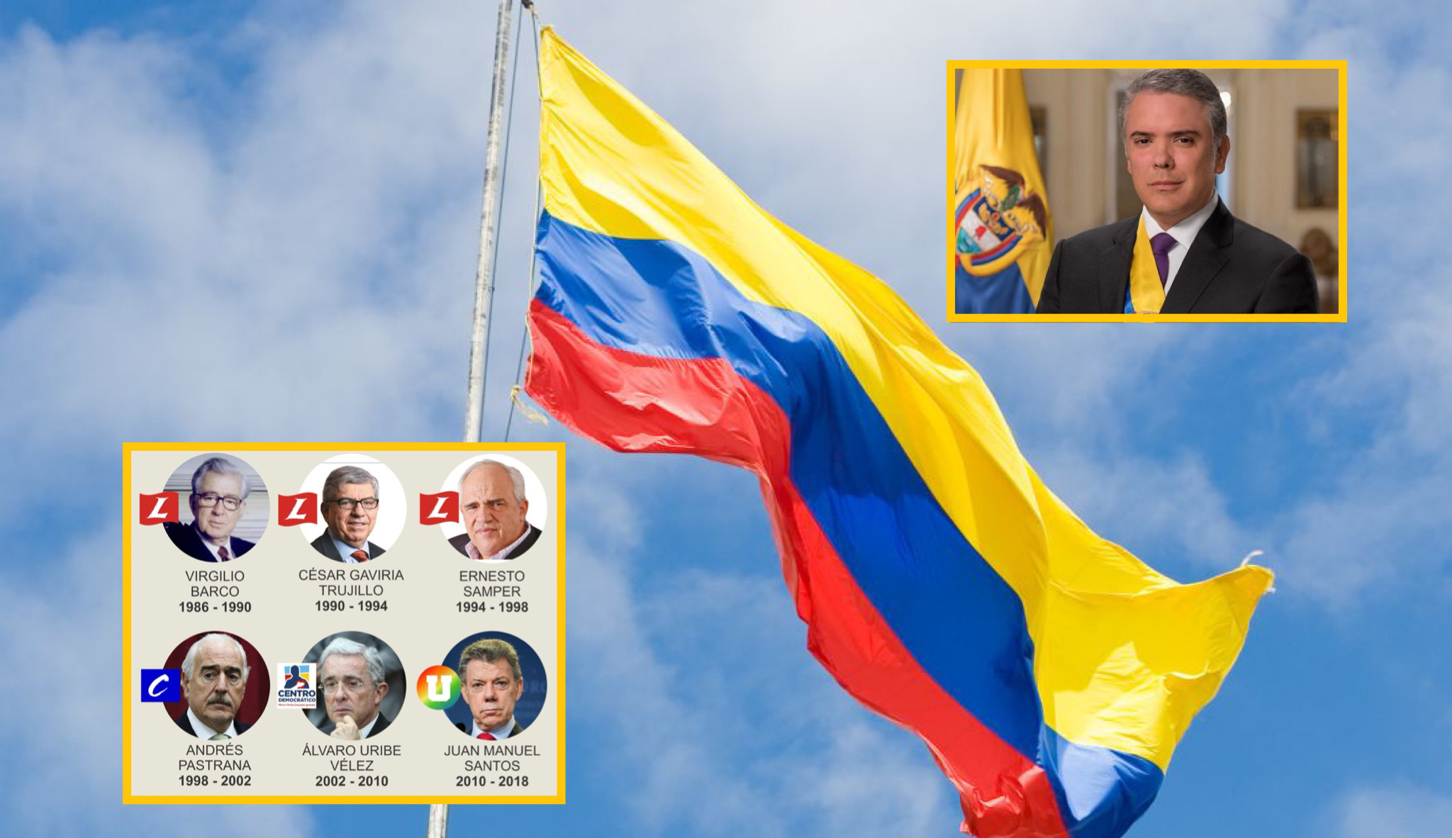 The presidencies of the last 30 years in Colombia: security reforms, theft of public resources, disappearances and even peace agreements
