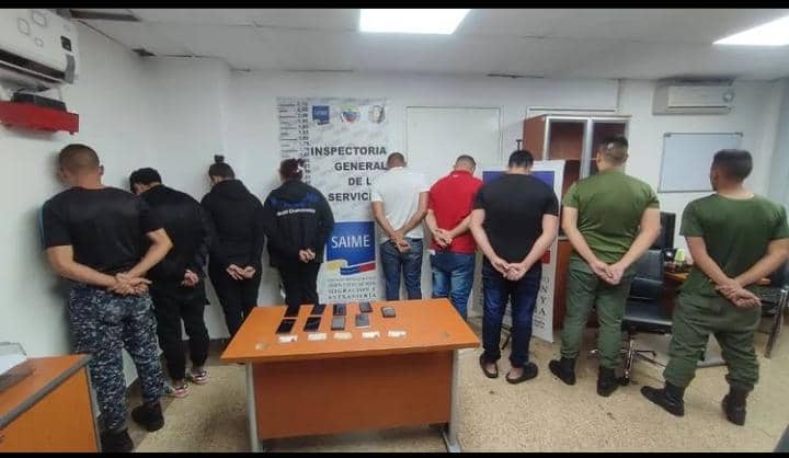 They arrested nine managers in the surroundings of Saime