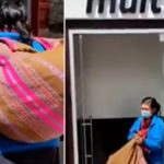 They ask for help for a woman who sleeps with her four children at ATMs in Cusco (VIDEO)