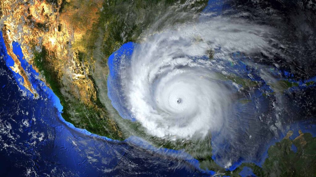 Un huracán de gran intensidad sobre el mar Caribe. Foto: Imagen de archivo.