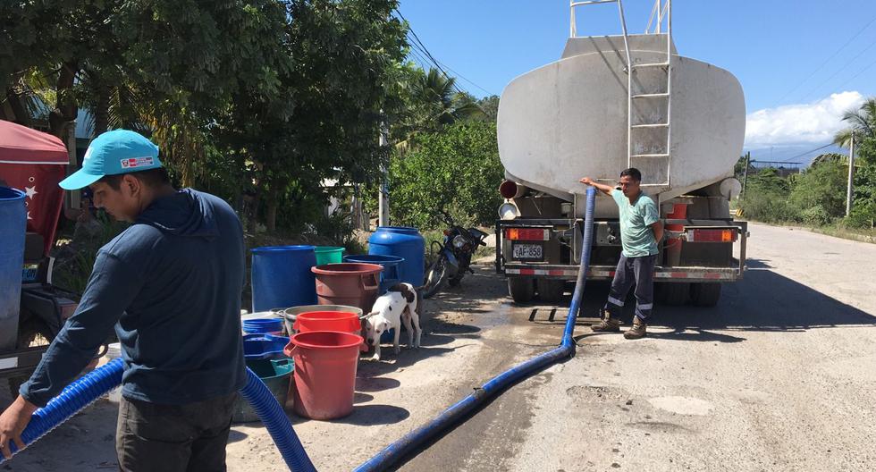 They send 9 thousand gallons of drinking water for families affected by landslides in Bagua