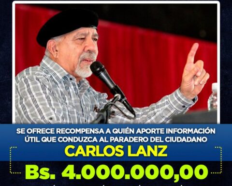 They will award a reward for information on the location of Carlos Lanz