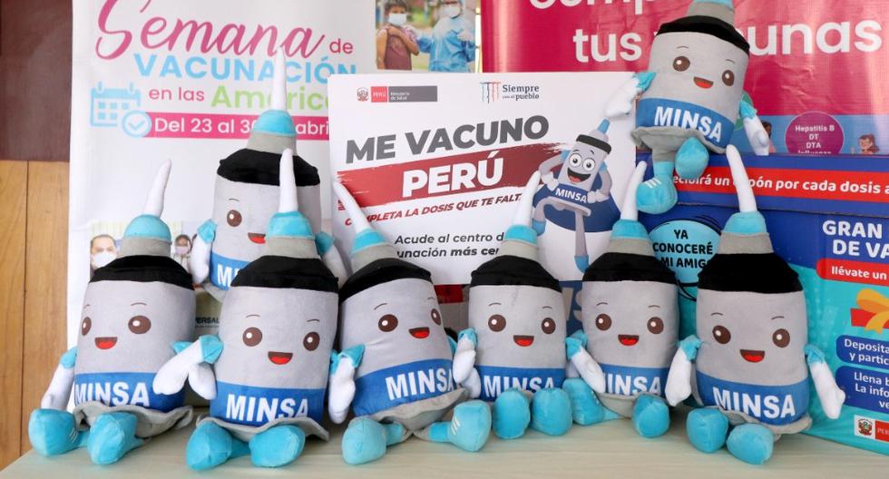 They will raffle stuffed animals 'Vacunín' in order to promote vaccination of minors in Cusco