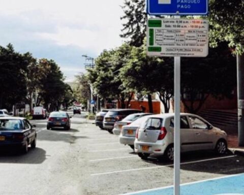 This is the new Payment Parking Zone in Bogotá