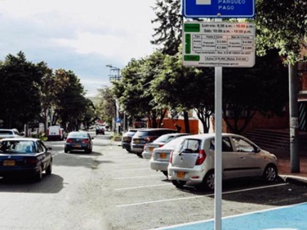 This is the new Payment Parking Zone in Bogotá