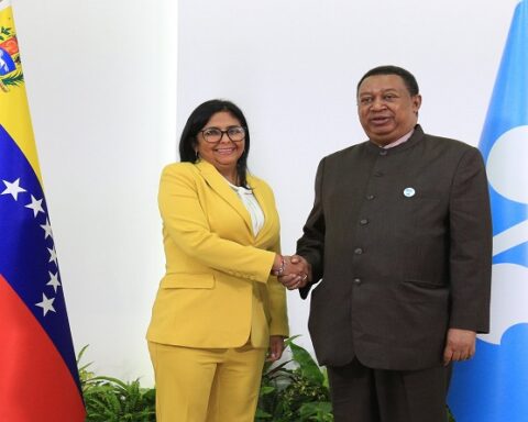 Vice President Delcy Rodríguez met with Mohammad Barkindo