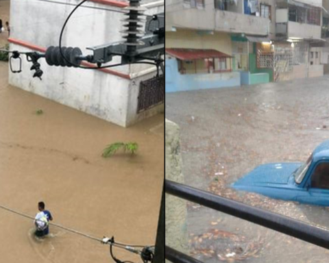 A missing person and dozens of residential areas flooded by the rains in Cuba