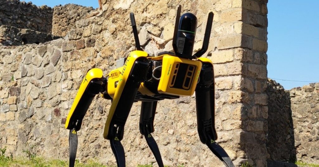 A robot dog is the new guardian of the ruins of Pompeii