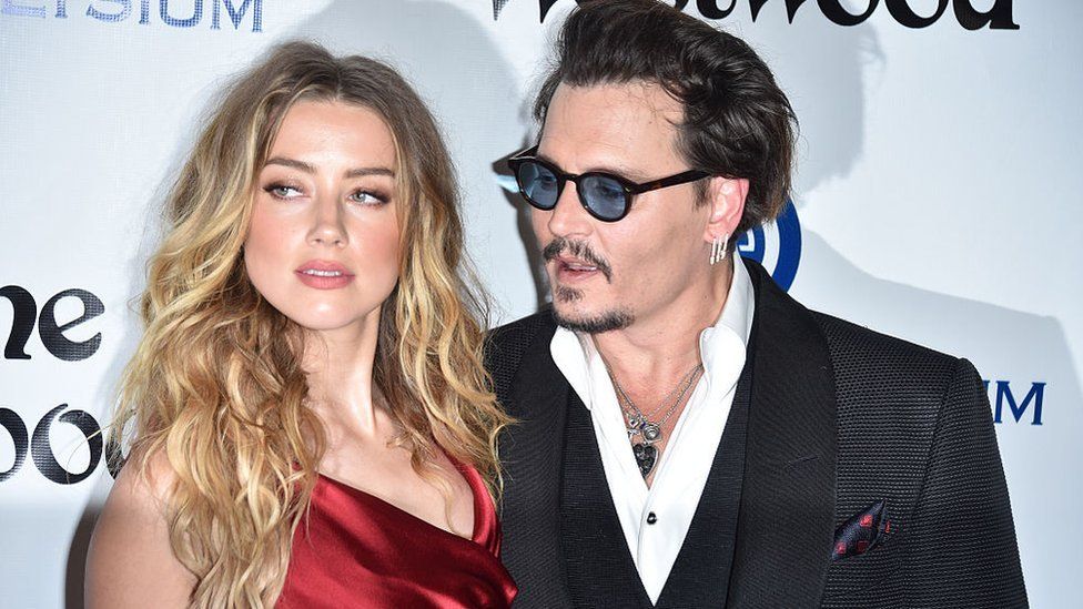 Johnny Depp y Amber Heard. Foto: BBC.