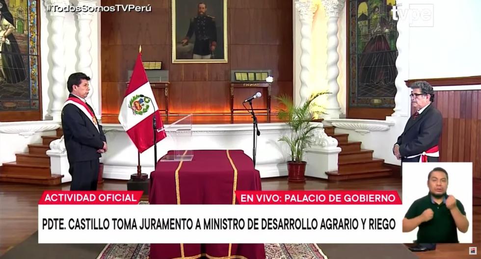 Andrés Alencastre sworn in as the new Minister of Agriculture