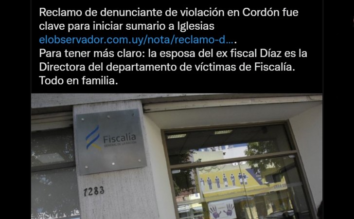 Another fake news from Graciela Bianchi: she falsely denounced that the wife of former prosecutor Díaz is a high-ranking official