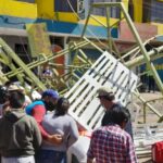 Arequipa: Metal structure falls and leaves several injured in Av. Vidaurrázaga (VIDEO)