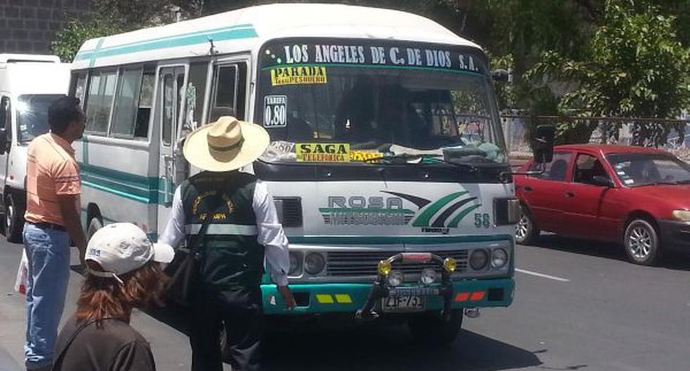 Arequipa PNP assures that there are no reports of assaults on buses