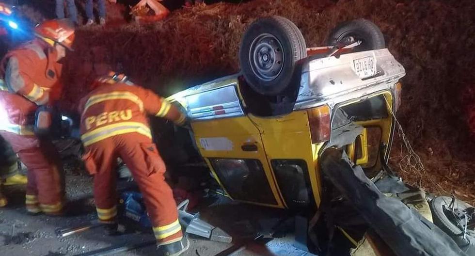 Arequipa: Triple crash leaves one seriously injured in the Uchumayo Variant