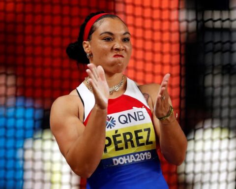 La discóbola cubana Yaimé Pérez. Foto: Valdrin Xhema / EFE / Archivo.