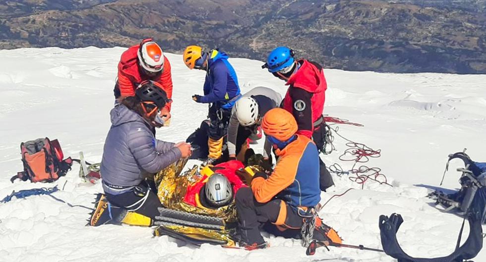 Avalanche in Nevado Huascarán leaves two Polish mountaineers injured in Áncash (PHOTOS)