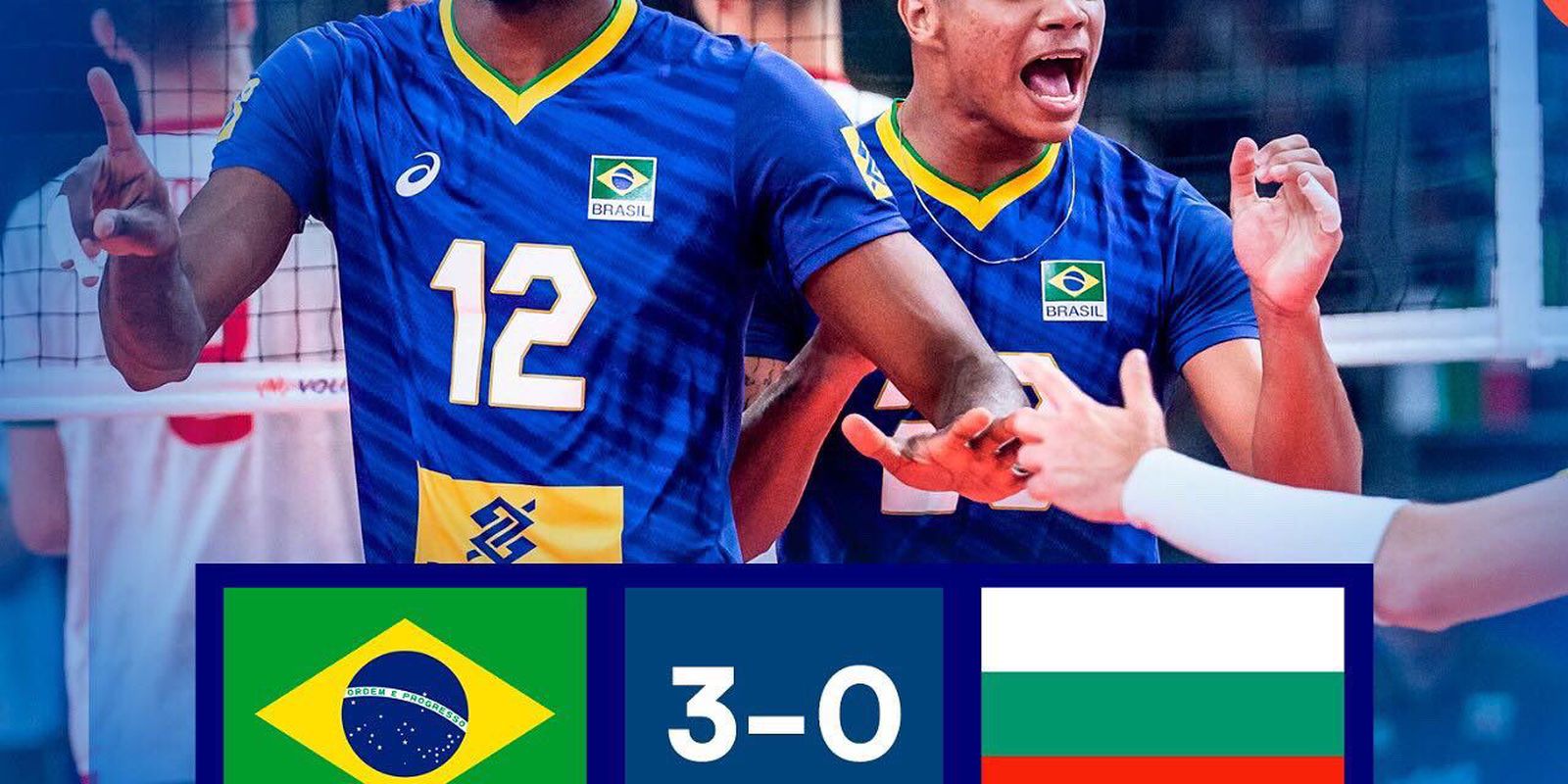 Brazil beats Bulgaria and ends the League of Nations stage in 6th place