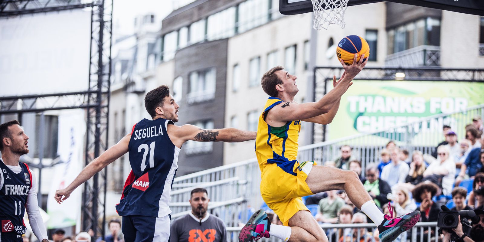 Brazilian men's team debuts in the 3x3 Basketball World Cup