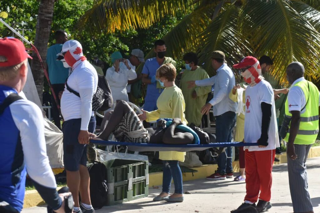 Rescate de migrantes haitianos en Cuba. Foto: Javier Sifonte Díaz / Facebook.