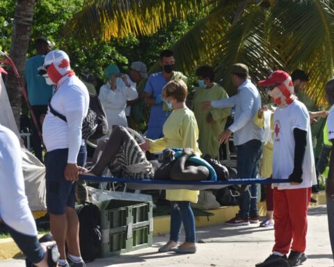 Rescate de migrantes haitianos en Cuba. Foto: Javier Sifonte Díaz / Facebook.