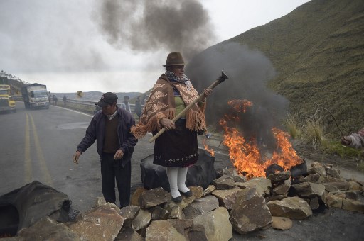 Ecuador: A Policeman Murdered and an Indigenous Leader Captured on the First Day of the Strike