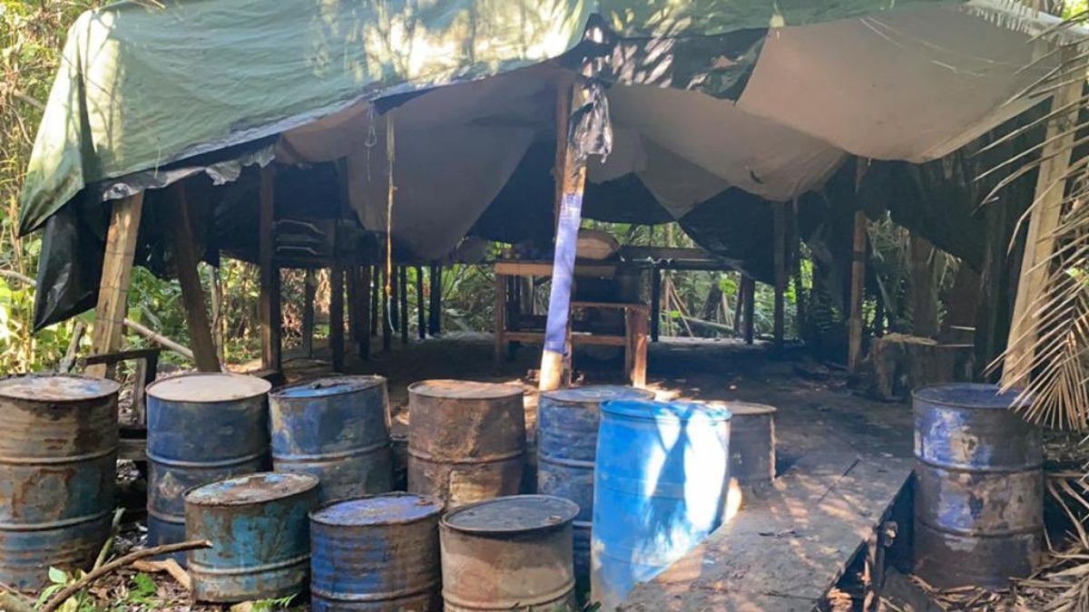 FANB destroys Tancol structure with chemicals for drugs in Apure