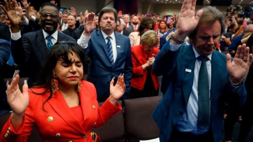 Evangélicos de Florida. Foto: AFP