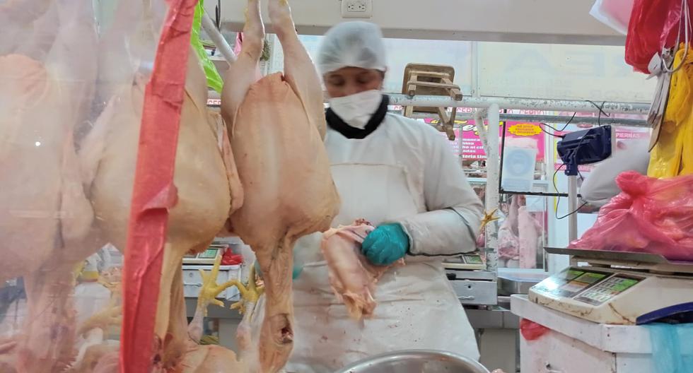 Frozen chicken was sold for up to S / 10.50 in the Huancayo Wholesale Market