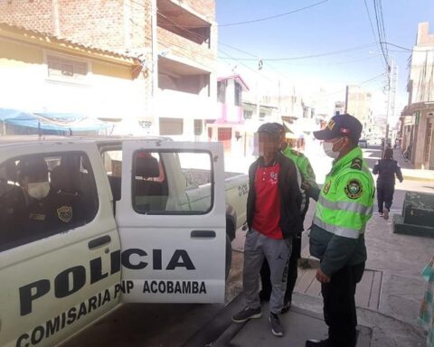 Huancavelica: Acobamba Police catches a thief who has a valid requirement