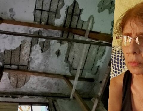 Vivienda, edificio en peligro de derrumbe