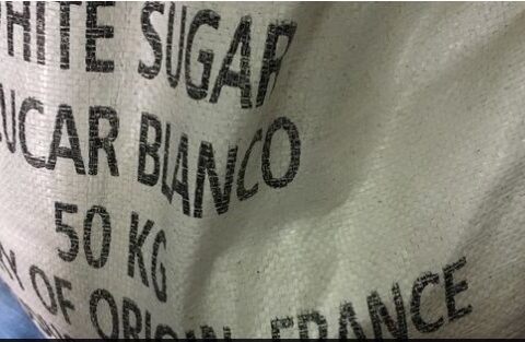 Saco de azúcar blanca