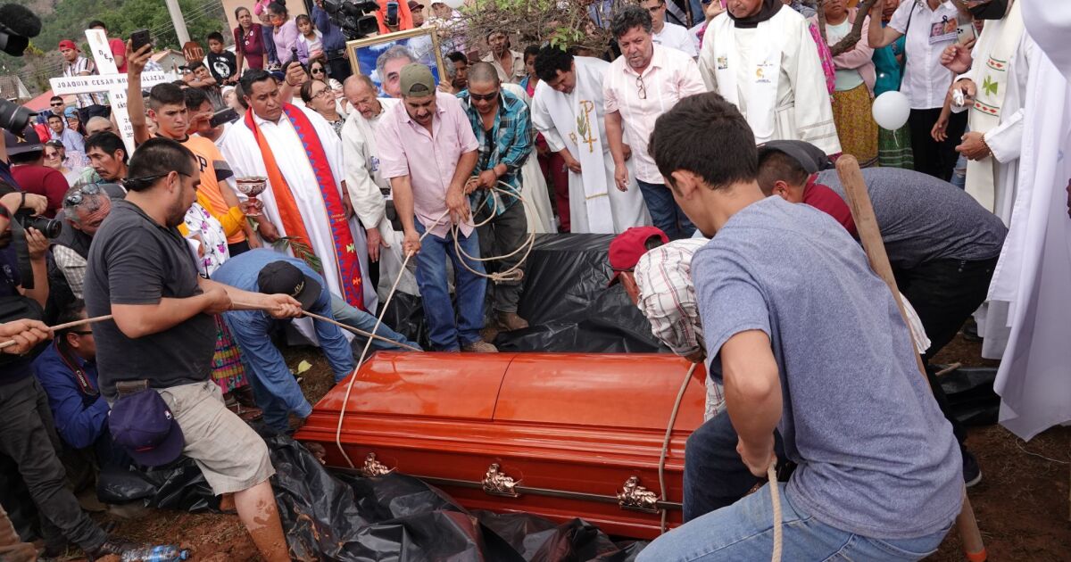 Jesuit priests are buried in the church where they were attacked