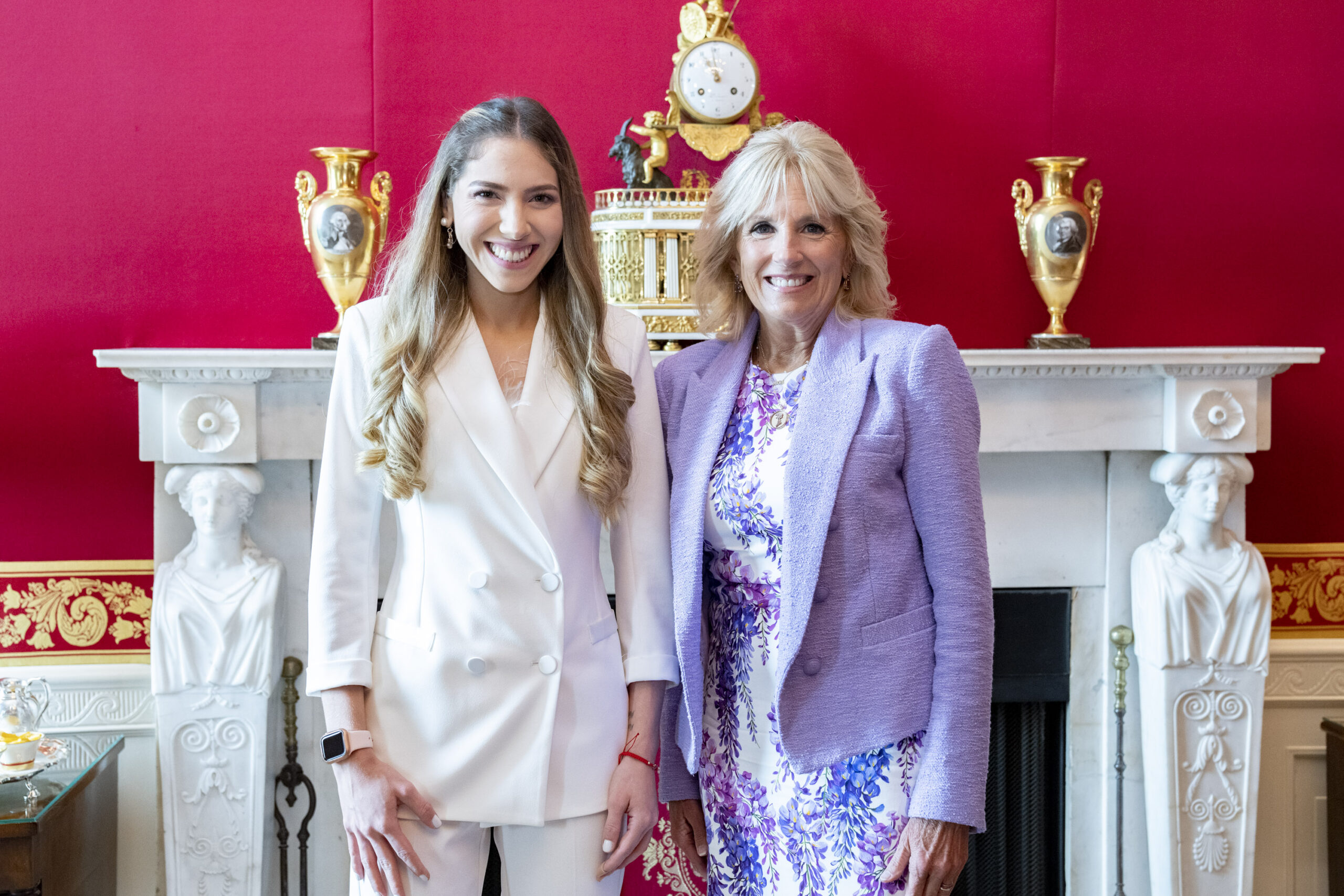 Jill Biden received Fabiana Rosales at the White House: "She is a brave first lady who fights for Venezuelans"