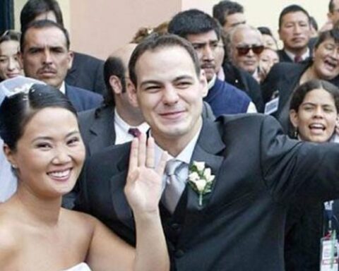 Keiko Fujimori and Mark Vito: this was their marriage in 2004