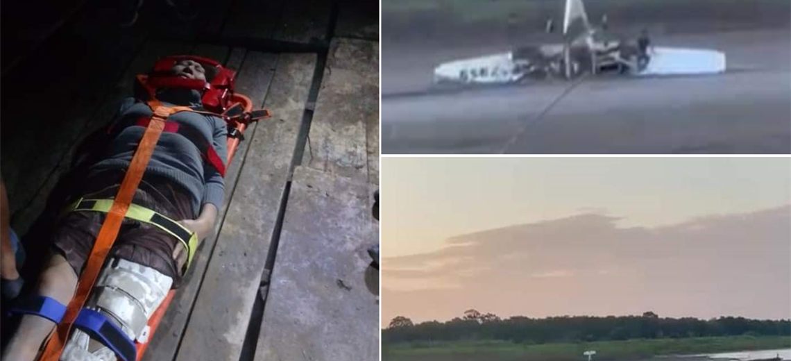 Mechanical failure caused forced landing of a plane that covered the route Reyes - Trinidad