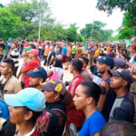 Miners from El Callao protested the murder of a young man in a military proceeding