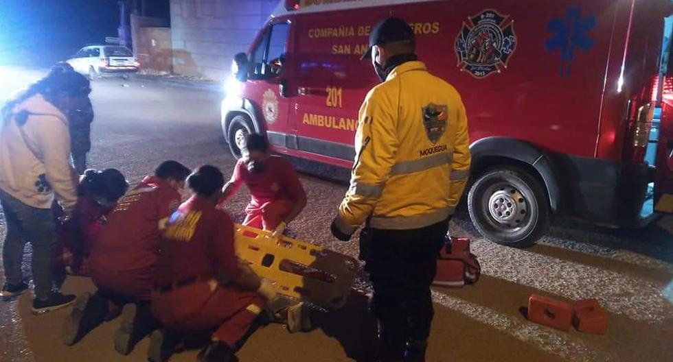 Moquegua: Woman remains unconscious after falling from moving taxi