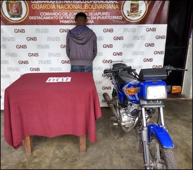 "Mulo" expelled 51 finger cots of cocaine