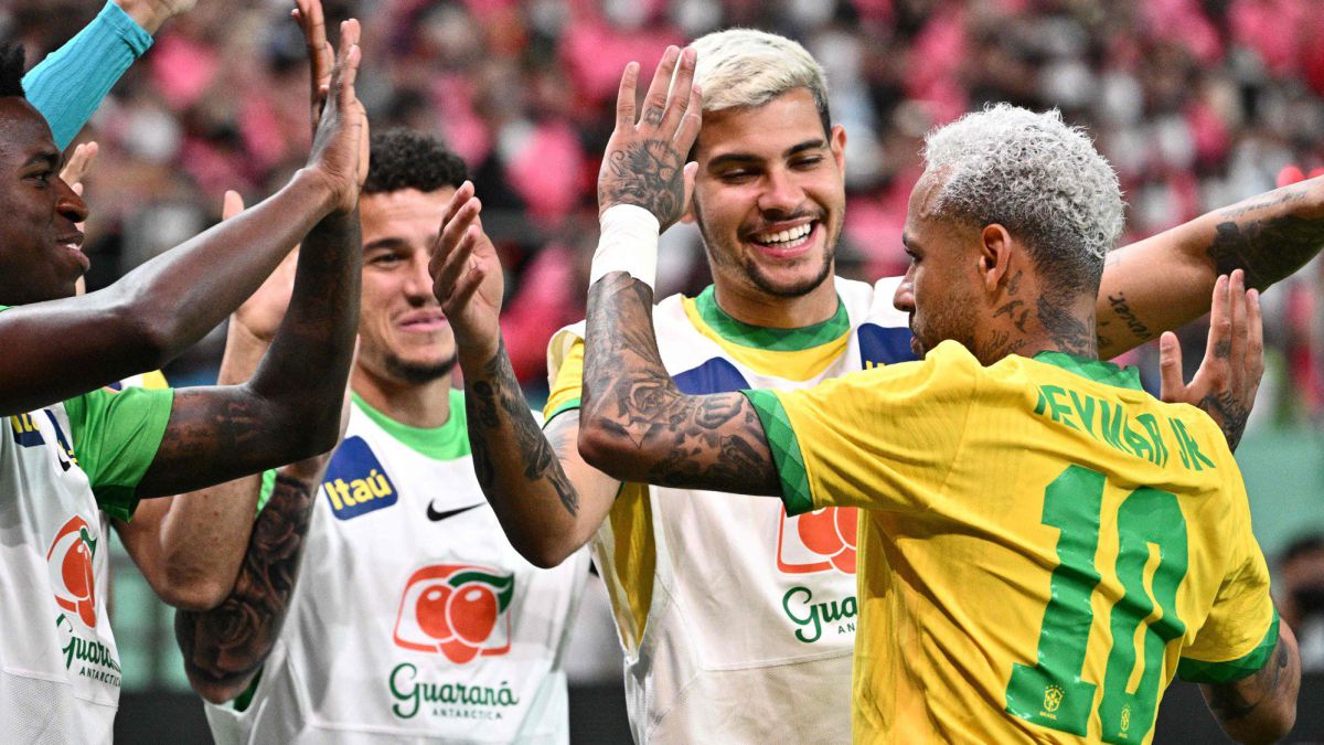 Neymar, protagonist in the goleada of Brazil to South Korea