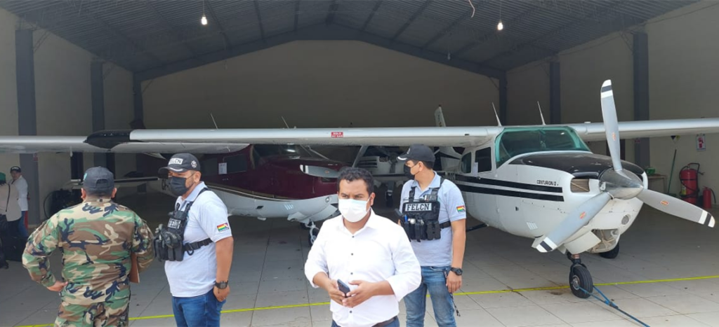 Of the 66 sealed planes at the La Cruceña aerodrome, 16 tested positive for cocaine and 50 tests were negative