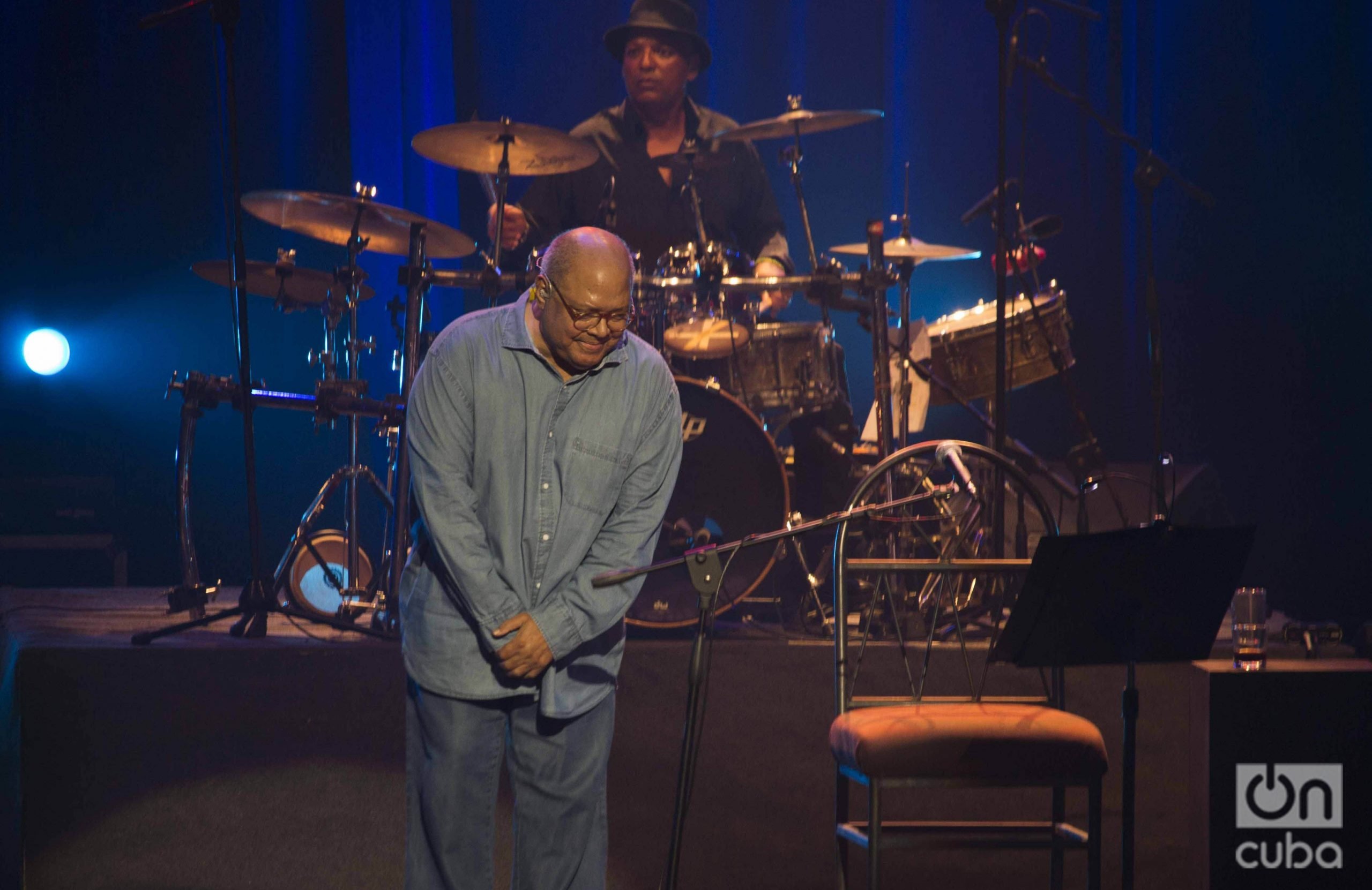 Pablo Milanés durante el concierto “Mi Habana”, en el teatro Karl Marx, en septiembre de 2018. Foto: Archivo OnCuba.